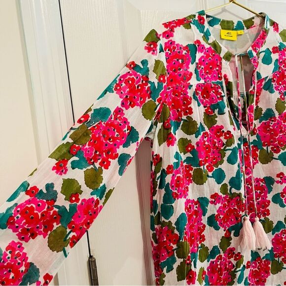 Roller Rabbit Pink and Green Floral Top - Picture 5 of 8